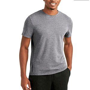Member's Mark Men's Active Luxe Tee T-shirt with Media Pocket Gray